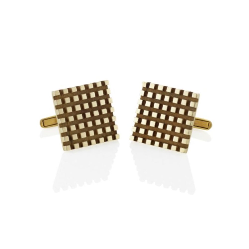 14k Gold Cartier Cufflink Pair
